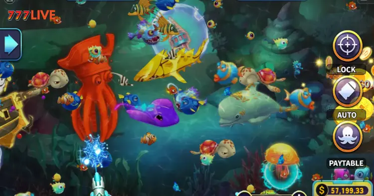 Features of King Octopus Fishing Game