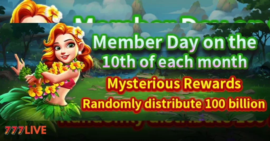 Member Day on the 10th of each month