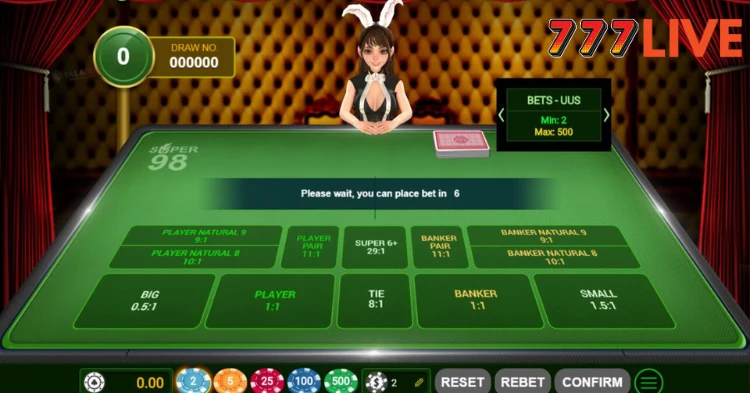 Common Betting Types in Super 98 Baccarat